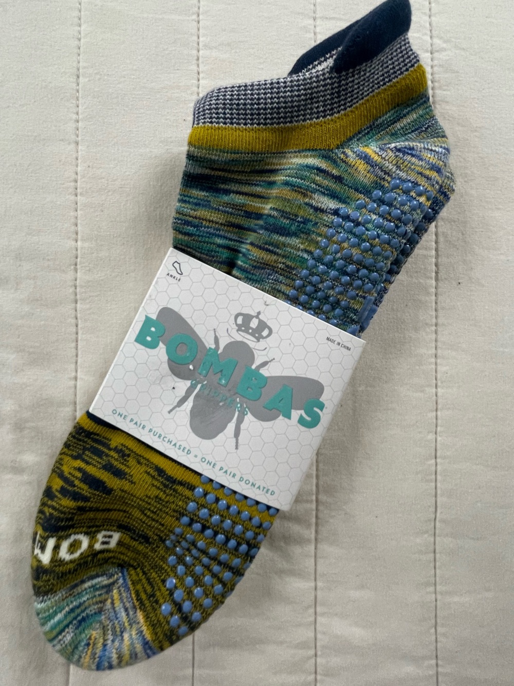 Bombas Unisex Gripper Bottom Ankle Socks